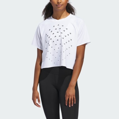 Camiseta Modelagem Folgada BLUV Print Performance Branco Mulher Training