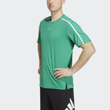 T-shirt Workout Base vert Hommes Entraînement