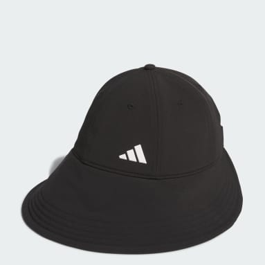 Women Golf Black Wide Visor Hat
