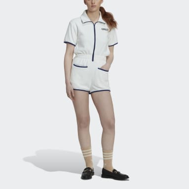 Macacão Curto em Turco Branco Mulher Originals