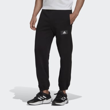 Men Sportswear Black Essentials FeelVivid Cotton fleece Straight Leg Sweat Pants