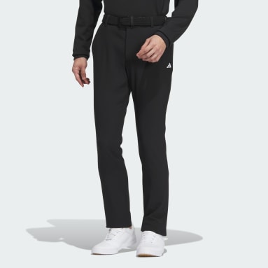 85】秋冬 アディダス GOLF 保温 裏地フリース ボンディングパンツ黒