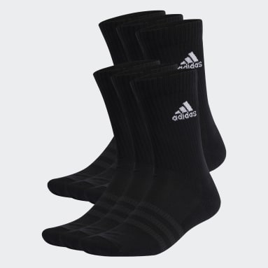 Gym & Training Black Cushioned Sportswear Crew Socks 6 Pairs