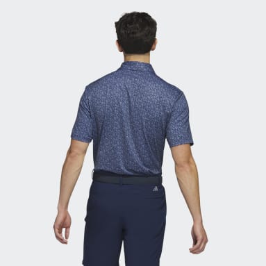 Ultimate365 Allover Print Golf Polo Shirt Niebieski