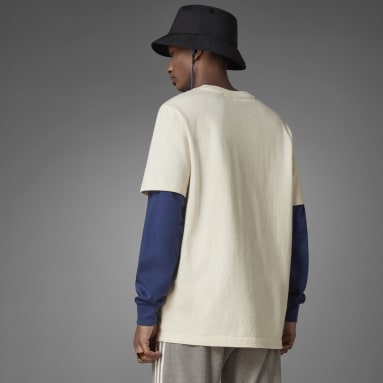 Men Lifestyle White Blue Version Loop Tee
