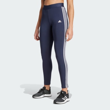 adidas Originals Leopard Luxe Leggings neri con tre strisce