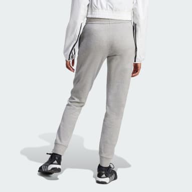 Women Gym & Training Grey AEROREADY Game and Go Regular Tapered Fleece Pants