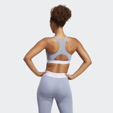 Women Gym & Training Purple Powerreact Training Medium-Support Techfit Bra