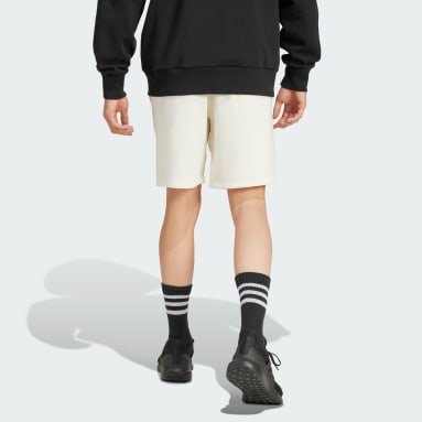 Adidas white shorts black stripes shop