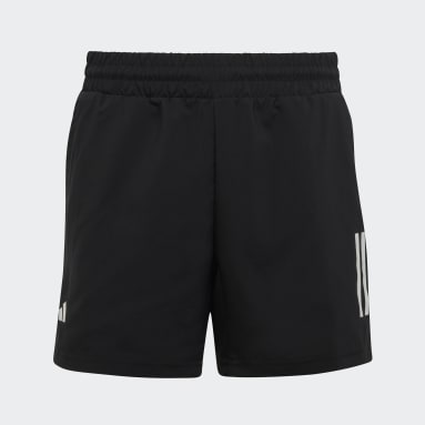 Shorts de Tenis Club 3 Tiras Negro Niño Tenis