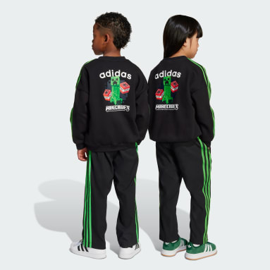 Conjunto adidas Minecraft con cuello redondo para niños