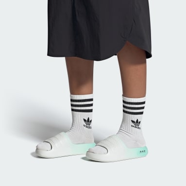 Originals White Adilette Ayoon Slides