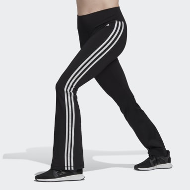Adidas Leggings Women's Small Black Athletic Pants Multicolor