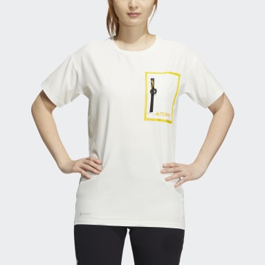 Women TERREX White National Geographic Short Sleeve Tee