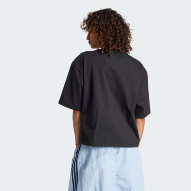 Playera corta Adibreak Negro Mujer Originals