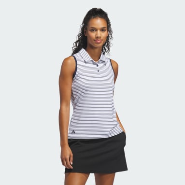 PERFORMANCE STRIPE SLEEVELESS POLO Shirt