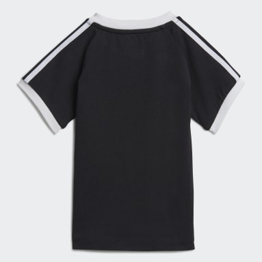 Kinder Originals 3-Streifen T-Shirt Schwarz