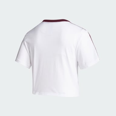 Women's Training White Texas A&M Crop Tee