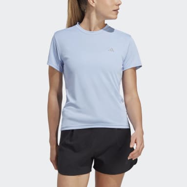 Camiseta Run It Azul Mujer Running