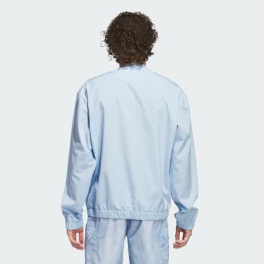 Woven Pullover Crew Sweatshirt
