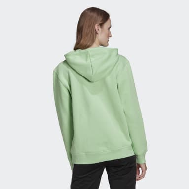 Women's Originals Green Adicolor Essentials Fleece Hoodie