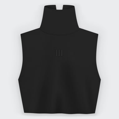 Playera Corta de Cuello Alto Fear of God Athletics Negro Mujer Fear of God Athletics