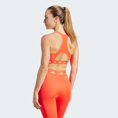 adidas Voorgevormde sport bh met high support • Rood • de Bijenkorf