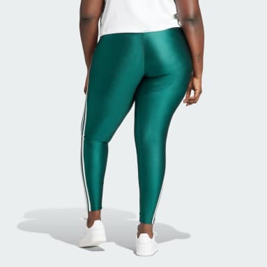 Kvinder Originals Grøn 3-Stripes Plus Size tights
