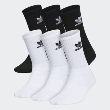 AdidasYouth Originals White Trefoil Crew Socks 6 Pairs