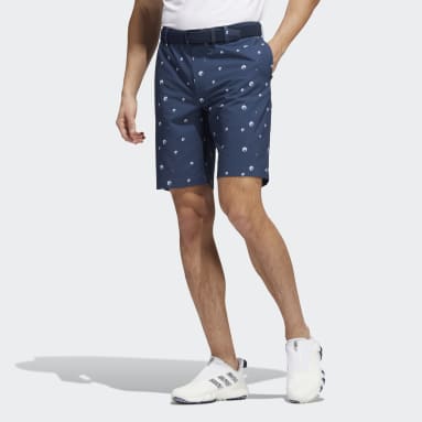 Men Golf Blue Ultimate365 Allover Print 9-Inch Shorts