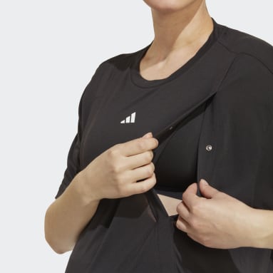 Dames Fitness En Training zwart AEROREADY Train Essentials Voedings-T-shirt (Positiekleding)