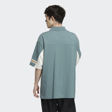 Men Originals Green Modern Collegiate Short Sleeve Polo Shirt