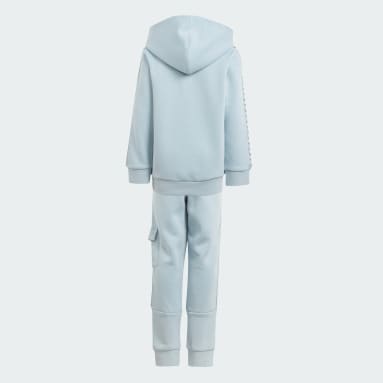 Jongens Originals blauw Tape Hoodie en Broek Set