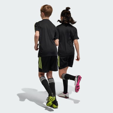 Kids Football Black Tiro 23 Club Training Shorts
