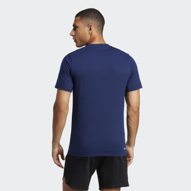 Remera de Entrenamiento Train Essentials Feelready Azul Hombre Training