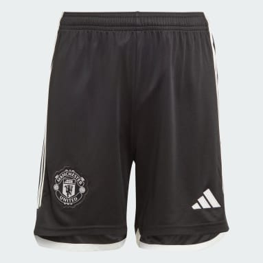 Calções Alternativos 23/24 do Manchester United – Criança Preto Criança Futebol