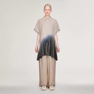 Y-3 SHORT SLEEVE DIP DYE UTILITY OVERSHIRT