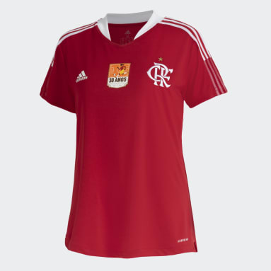 Camisa Flamengo 30 anos da Copa Feminina Vermelho Mulher Futebol