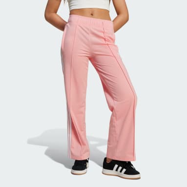 Pink adidas sweats best sale