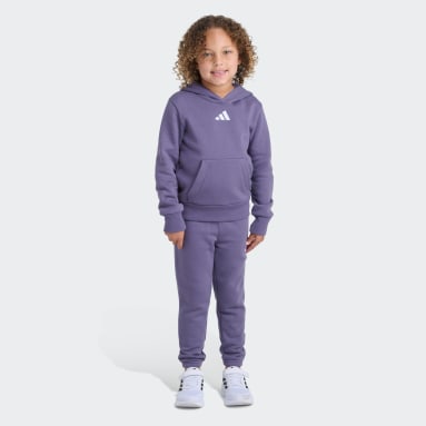 2-Piece Long Sleeve Fleece Pullover & Jogger Set