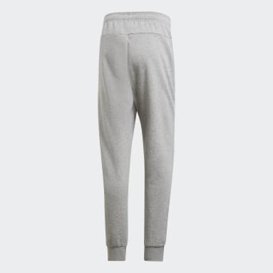 Pants Essentials Plain Pierna Cónica con Puño Ajustado Gris Hombre Sportswear