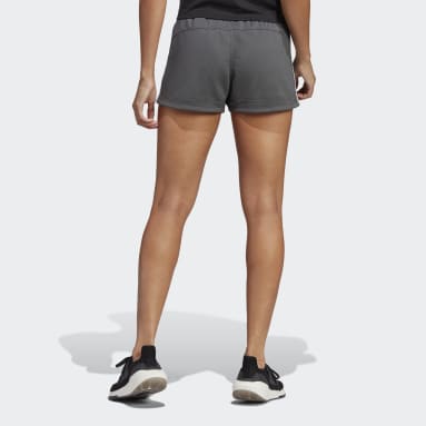 Shorts Tejidos Pacer 3 Rayas Gris Mujer Training