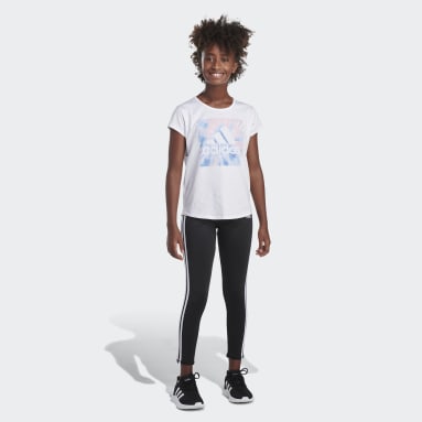 Youth Training White Scoop Tee