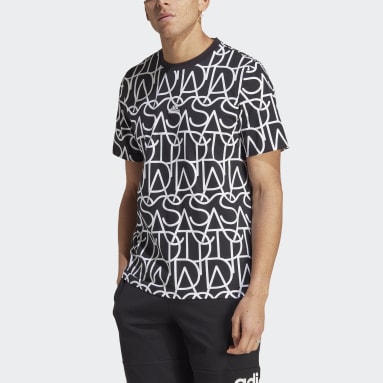 Camiseta Script Negro Hombre Sportswear