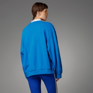 Frauen Originals adicolor 70s 3-Streifen Sweatshirt Blau