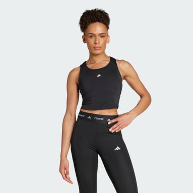 เสื้อกล้ามเทรนนิงทรงครอป TECHFIT