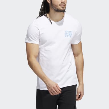 Men's Sportswear White New York City Script Short Sleeve Graphic Tee