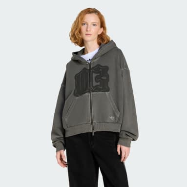 SUDADERA CON GORRO adidas ORIGINALS FZ GFX HOLGADA