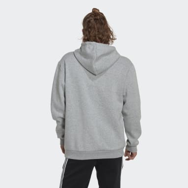 Sweat-shirt à capuche en molleton imprimé camouflage Essentials gris Hommes Sportswear