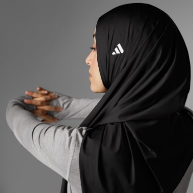 Hijab Own the Run 3-Stripes Nero Donna Running
